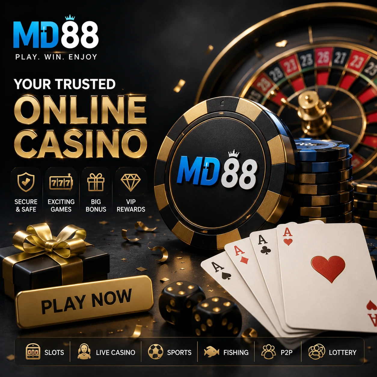 hero background dramatic casino atmosphere with neon lights and playing cards, dark cinematic tone